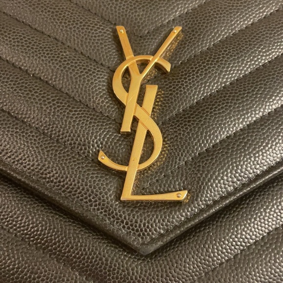 YSL Matelasse Flap Pouch Wristlet/Clutch - Picture 4 of 14